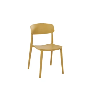 【H&D 東稻家居】黃色餐椅/TJF-04572