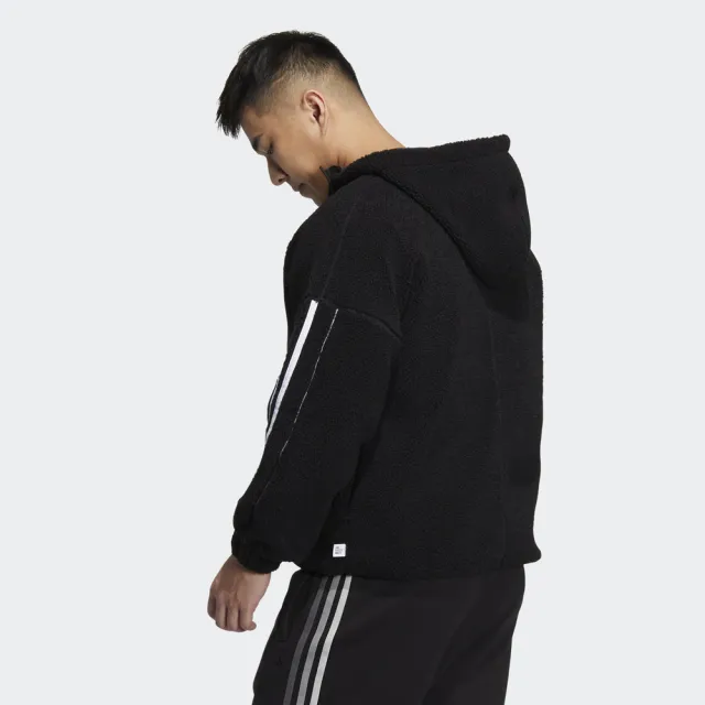 【adidas 愛迪達】3-STRIPES 連帽外套 男/女 HP1374