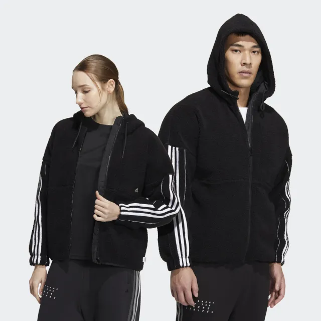 【adidas 愛迪達】3-STRIPES 連帽外套 男/女 HP1374