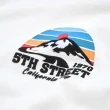 【5th STREET】中性拉克蘭袖日落上衣-黑色