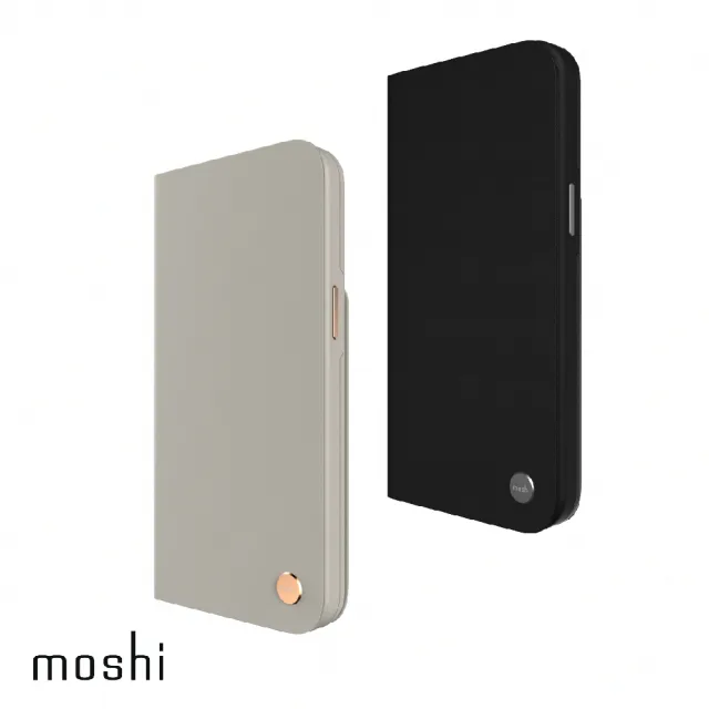 moshi】iPhone 14 Pro Max 6.7吋Magsafe Overture 磁吸可拆式卡夾型皮