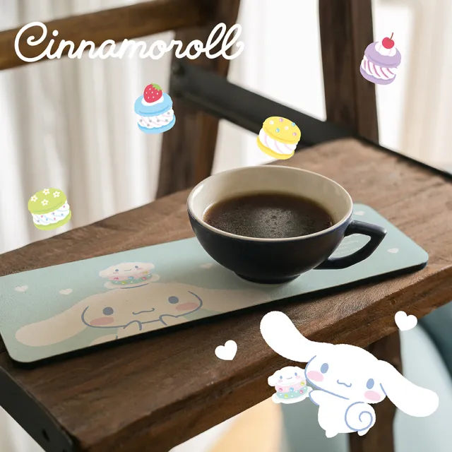 【收納王妃】Sanrio 三麗鷗 2022系列 軟式珪藻土 吸水洗漱墊 洗漱墊(24x8x0.9 防潮 杯墊 瀝水)