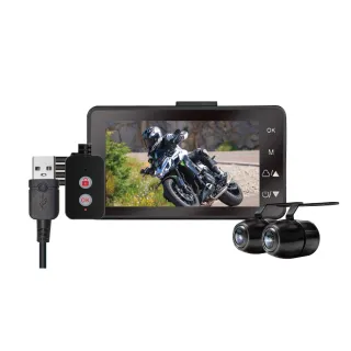 【PAIPAI 拍拍】MT50 PRO 星光級雙1080P超薄型雙鏡頭機車行車紀錄器(贈32G行車專用卡)