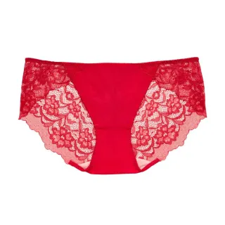 【SAVVY 莎薇】魔力推推 M-3L低腰三角褲 AB4537搭配內褲-AS2537RJ(香榭紅)