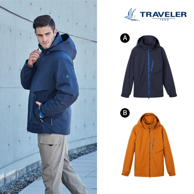 TRAVELER 旅行者 男款Gore-Tex防水Primaloft鋪棉外套/三點銜拉 _222TR102(GORE TEX/防水外套)