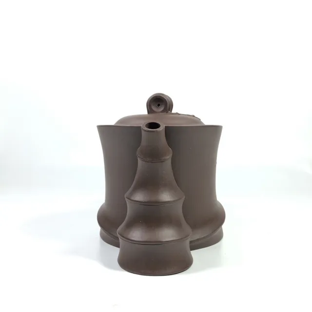 【創藝工坊】斜竹 高級工藝美術師 蔣亞平(300cc 宜興紫砂壺 收藏級美品)
