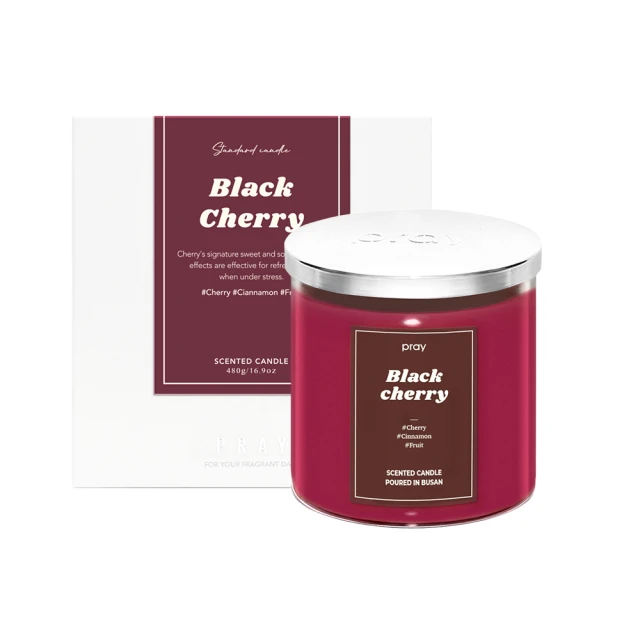用酸甜果香療癒疲憊的心：韓國 PRAY 經典天然大豆蠟燭 - 酒紅櫻桃 (Burgundy Cherry) 深度評測