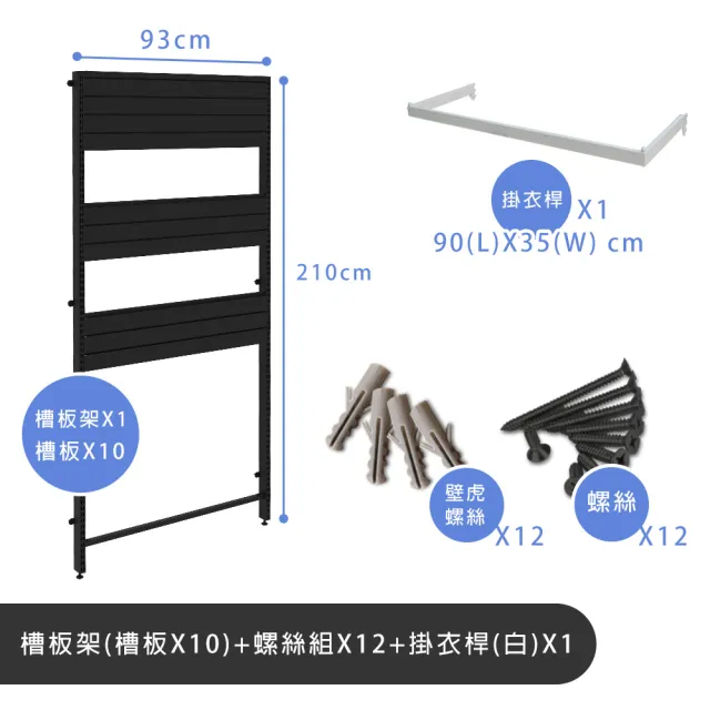 【撥撥的架子】層板組 DIY耐重工具架 車庫居家收納層架 機油置物架 鐵製壁面槽板架(鎖牆槽板架)