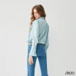 【iROO】綁結荷葉設計襯衫
