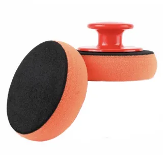 【EasyWash】圓形有握把打蠟海棉-海棉2入/握把1入(打蠟不沾手)