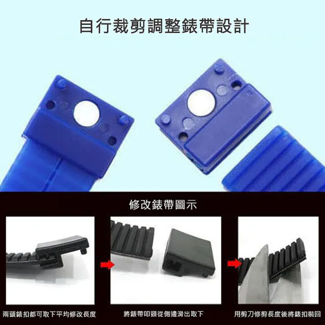 【ENANSHOP 惡南宅急店】輕量觸控電子錶3入組 LED運動手環 運動手錶 磁吸錶扣-0492F