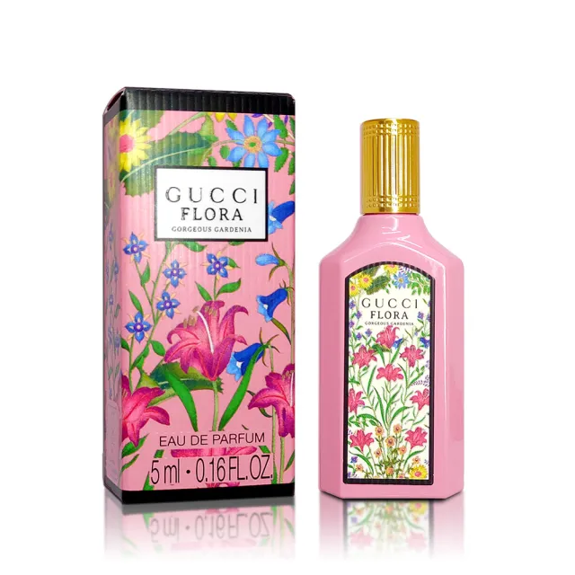 【GUCCI 古馳】華麗梔子花淡香精 5ml 沾式小香(公司貨)