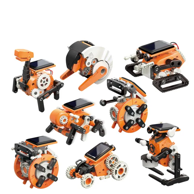 【Pro’sKit 寶工】科學玩具GE-619 淘氣小8 八變太陽能機器人(原廠授權經銷 STEAM創客/教育科學)
