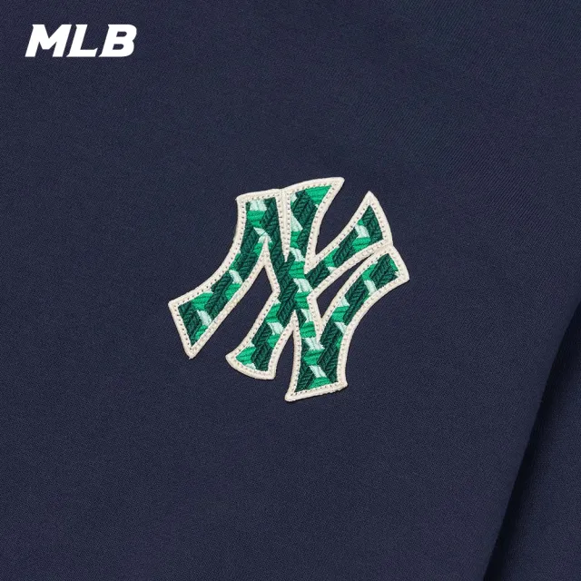 【MLB】長袖大學T CUBE MONOGRAM系列 紐約洋基隊(3AMTM0624-50NYD)