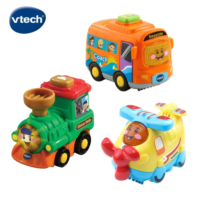 【Vtech】嘟嘟聲光互動車(任選3入組)