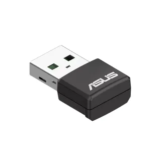 【ASUS 華碩】WiFi 6 雙頻 AX1800 USB 無線網路卡 (USB-AX55 Nano)