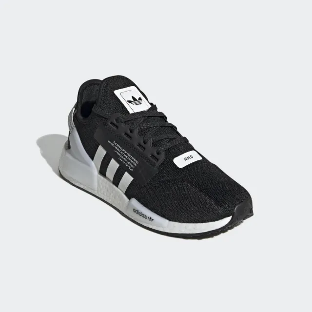 【adidas 愛迪達】NMD_R1.V2 男女 休閒鞋 經典 運動 潮流 Boost 避震 彈力 穿搭 黑 白(GX6367)