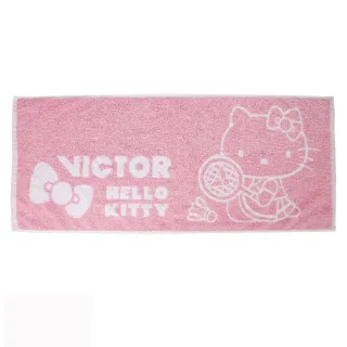 【VICTOR 勝利體育】VICTOR X HELLO KITTY 聯名運動毛巾(C-4183 櫻花粉)