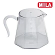 【MILA】耐熱山型玻璃壺(透黑款)