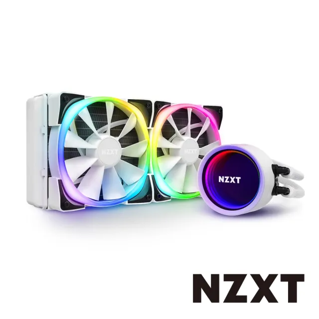 NZXT 恩傑】Kraken X53 RGB 240mm一體式水冷散熱器-白色(RL-KRX53-RW