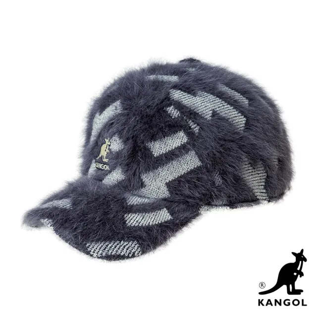 【KANGOL】FURGORA 方塊棒球帽(灰黑色)