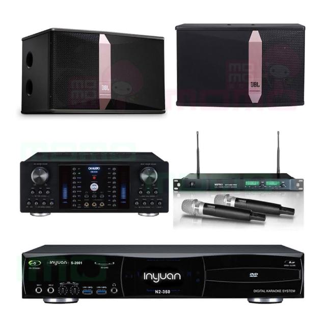 【音圓】S-2001 N2-350+OKAUDIO DB-8AN+ACT-869PRO+JBL Ki512(點歌機4TB+擴大機+無線麥克風+喇叭)
