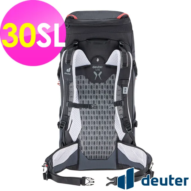 【deuter】SPEED LITE 30SL超輕量旅遊後背包(3410721黑/背負舒適/戶外休閒包/健行包/登山包)