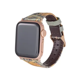 【Gramas】Apple Watch 38/40/41mm 仕女彩繪錶帶 BEST OF MORRIS 聯名限量款(橙色)