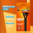 【Gillette 吉列】Fusion 鋒隱系列手動刮鬍刀-1刀架2刀頭(俐落乾淨 持久如新)