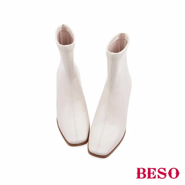 【A.S.O 阿瘦集團】BESO網獨款-素面百搭顯瘦方楦中粗跟中筒靴(多色任選)