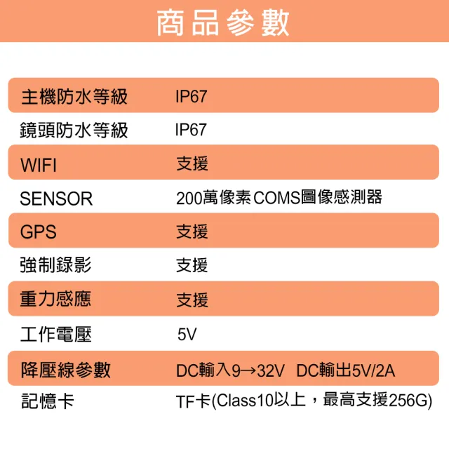 【勝利者】DV188三代2K+2K前後雙錄WIFI升級版機車行車紀錄器 附128G(任何車種都適用)