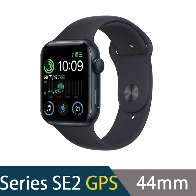 運動錶帶組【Apple 蘋果】Apple Watch SE2 GPS 44mm(鋁金屬錶殼搭配