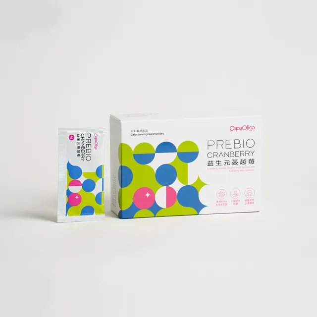 【Papaoligo 糖老爹】益生元蔓越莓4克x21入x1盒(精選原料 複方比單方更有感)