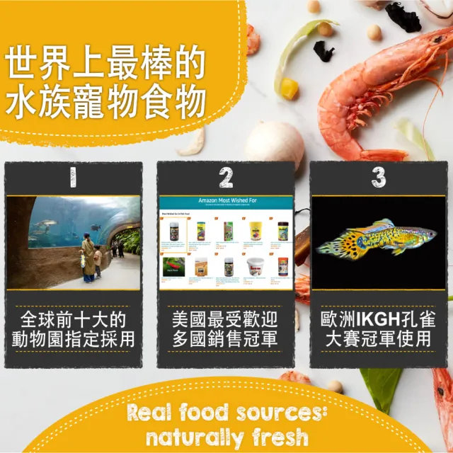 【鮮蝦食譜】挑嘴野生中型熱帶魚-全天然蛋白魷魚大蒜蝦肉堡120ml(短鯛飼料 神仙魚飼料 燈科魚飼料 七彩魚)