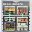 瀝水可疊加冰箱食材收納盒-小號一入(附蛋架)
