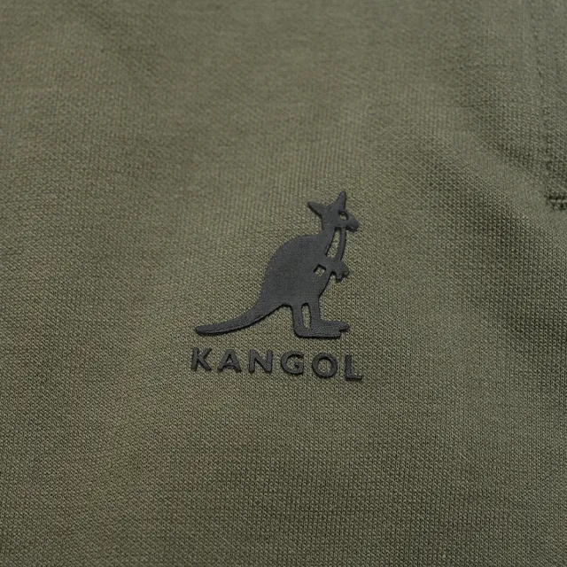 【KANGOL】長褲 棉褲 軍綠 小LOGO 側口袋 男(6255150172)