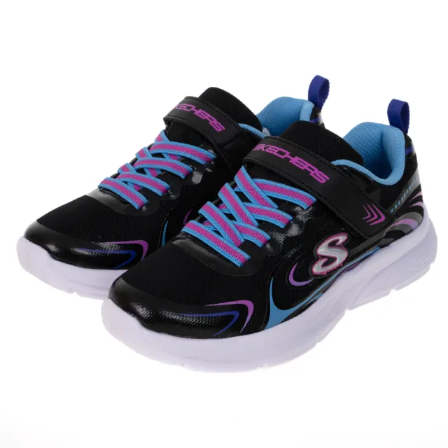 【SKECHERS】女童鞋系列 WAVY LITES(303520LBKMT)