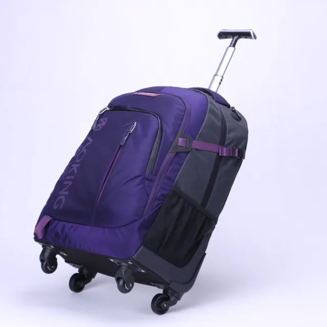 【PUSH!】雙11 旅遊休閒用品 拉桿雙肩背包 電腦包 大容量輕型拉桿包 20L萬向輪背包（拉桿背包 小U57-1）