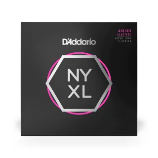 【D’Addario】NYXL  電貝斯包覆弦 加長五弦 45-130SL(原廠公司貨 商品保固有保障)