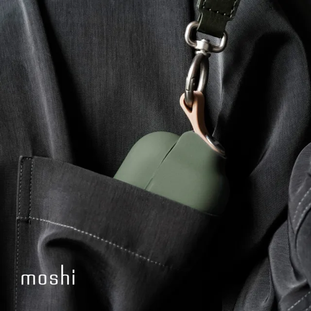 【moshi】AirPods Pro 2 Pebbo 藍牙耳機充電盒保護套(僅適用於lightning版本)