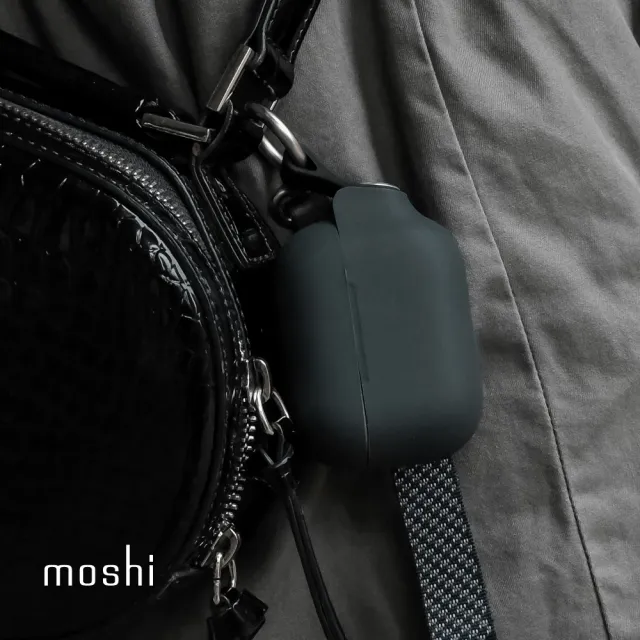 【moshi】AirPods Pro 2 Pebbo 藍牙耳機充電盒保護套(僅適用於lightning版本)