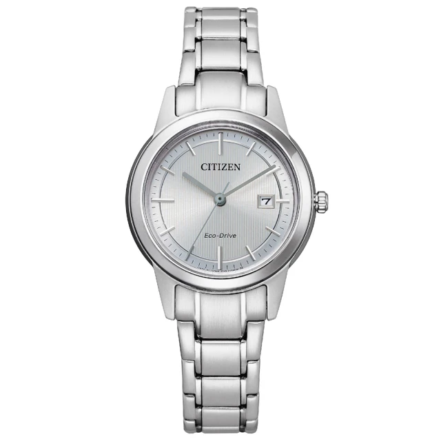 CITIZEN 星辰 都會時尚光動能簡約女錶-銀/29.4mm 雙11限定(FE1081-67A)