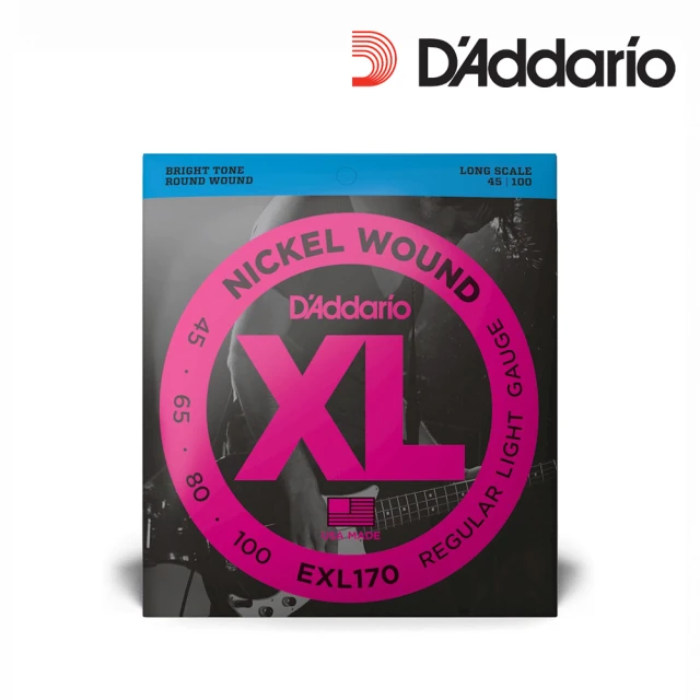 【D’Addario】EXL170 4弦貝斯弦 45-100(原廠公司貨 商品保固有保障)