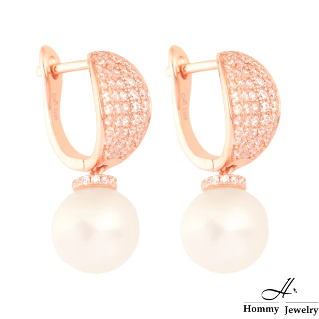 Hommy Jewelry Pure Pearl Rococo午夜女伶珍珠耳環(珍珠)