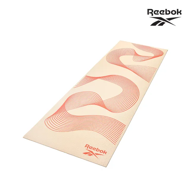 【REEBOK】防滑舒適瑜珈墊-4mm(流線橘)