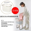 【HIMARAYA】日本製 免彎腰 有腳架多功能 洗衣籃置物籃