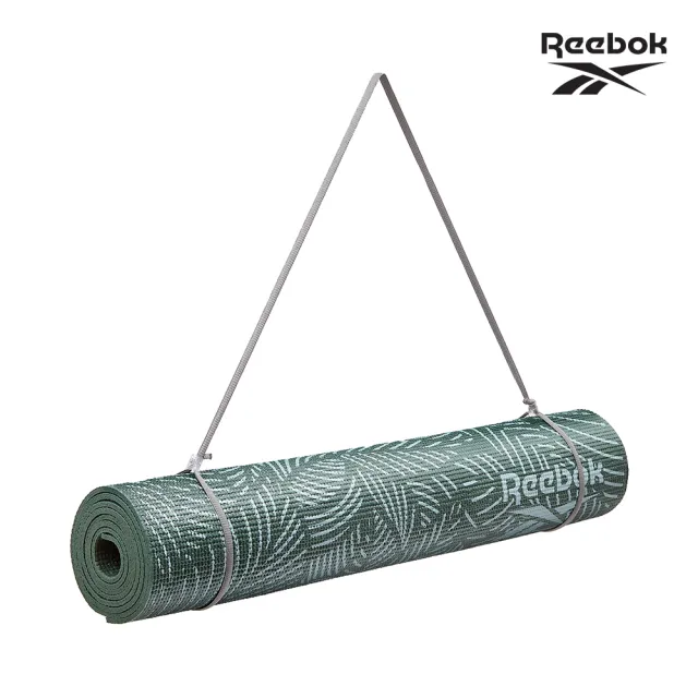 【REEBOK】防滑舒適瑜珈墊-4mm(夜幕綠)