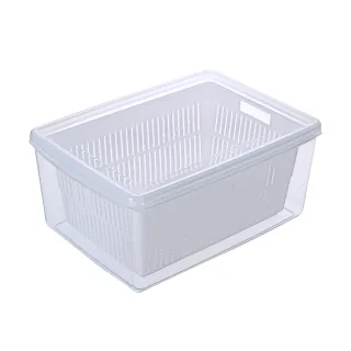 【KEYWAY 聯府】PP長型1號瀝水保鮮盒12600ml-6入(MIT台灣製造)