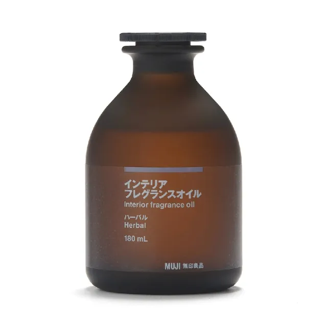 【MUJI 無印良品】空間芬香油/180ml.草本+專用藤枝/180ml用.6入