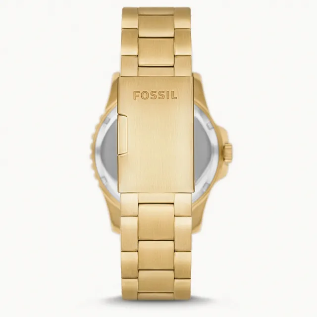 【FOSSIL】美式復古潛水造型日曆手錶-42mm 畢業禮物(FS5950)